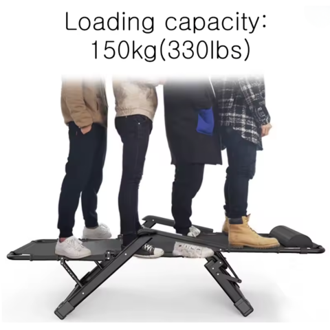 Sezlong/Scaun pliant pentru gradina/plaja/terasa, gravitatie zero, cu tetiere, 178x52 cm intins, Negru [7]