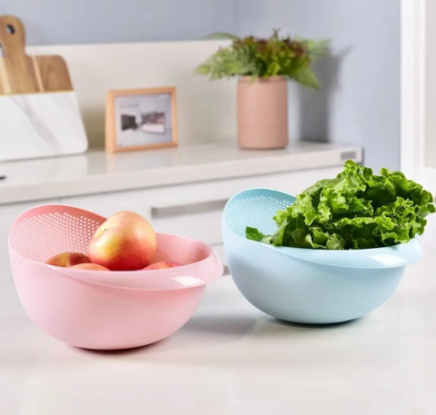 SIta pentru orez, spalat fructe si legume, Bleu [5]