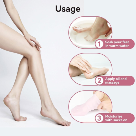 Sosete impermeabile și respirabile, Roz Transparent [3]