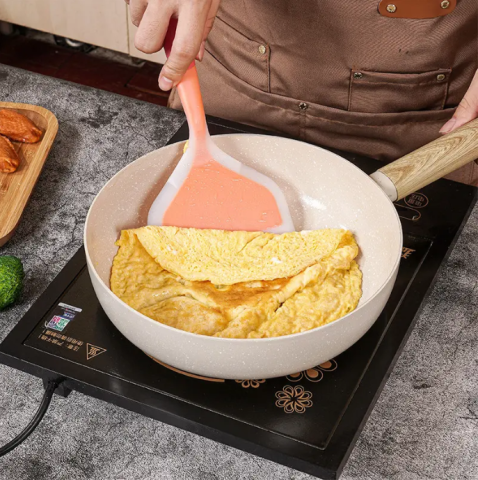 Spatula din silicon, antiaderent, Portocaliu [3]