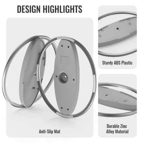 Stand vertical pentru PS5/PS5 Slim/PS5 Pro,  usor de instalat, stabil, Gri [4]