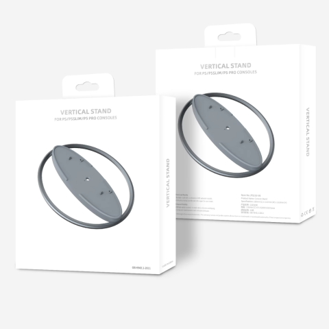 Stand vertical pentru PS5/PS5 Slim/PS5 Pro,  usor de instalat, stabil, Gri [9]