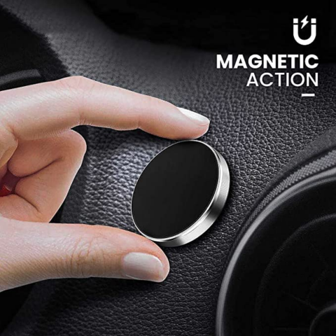 Suport magnetic universal pentru mașină, argintiu [2]