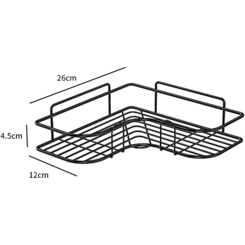 Suport etajeră colț pentru baie [5]