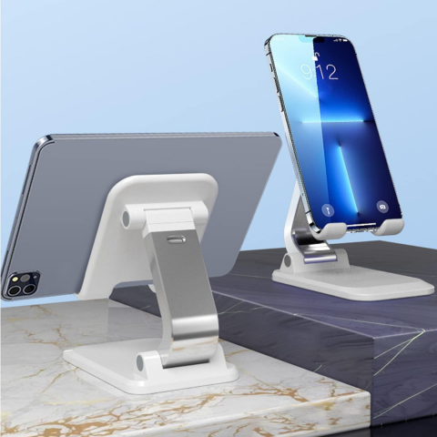 Suport reglabil telefon/tabletă, alb [7]