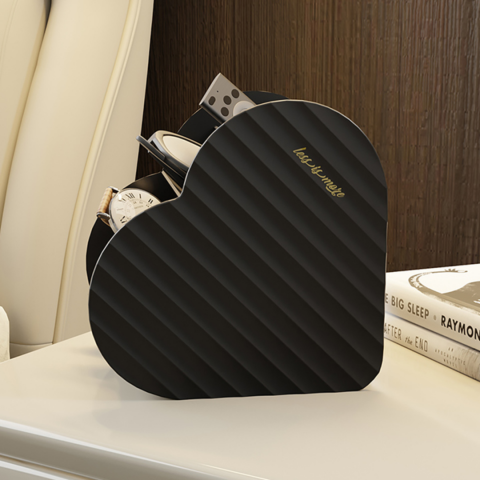 Suport pensule machiaj inimă, Negru [1]