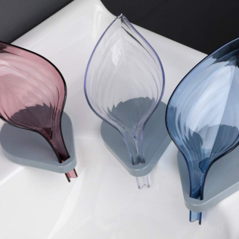 Suport săpunuri transparent, albastru [2]