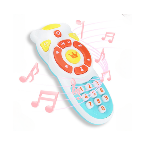 Jucării educative - Telecomandă interactivă pentru bebeluși, cu sunete și lumini