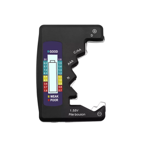 Gadgeturi - Tester digital universal pentru baterii, negru