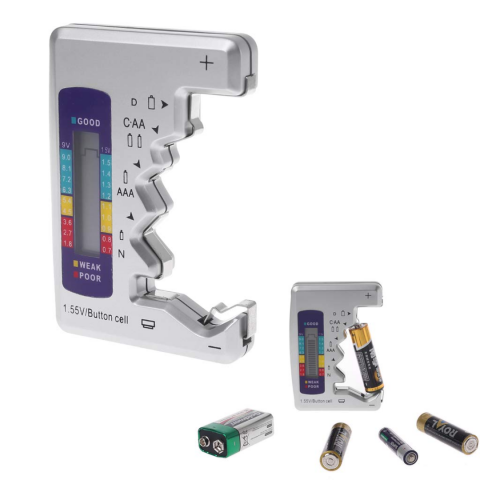 Tester digital universal pentru baterii, gri [5]