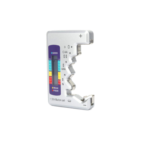 Gadgeturi - Tester digital universal pentru baterii, gri