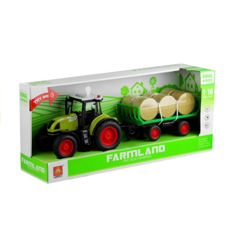 Tractor cu remorcă transport baloți, cu sunete și lumini, scară 1:16 [5]
