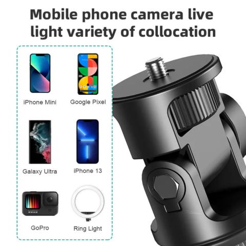 Trepied foto 2 în 1 pentru telefon, cameră și GoPro, telescopic cu telecomandă și husă [6]