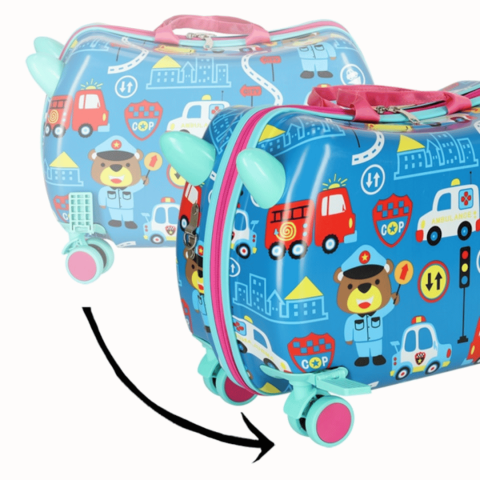 Troler ride-on cu 4 roți, model rutier [4]