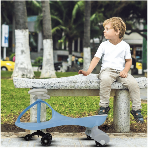 Vehicul acționat cu picioarele pentru copii, bleu [3]