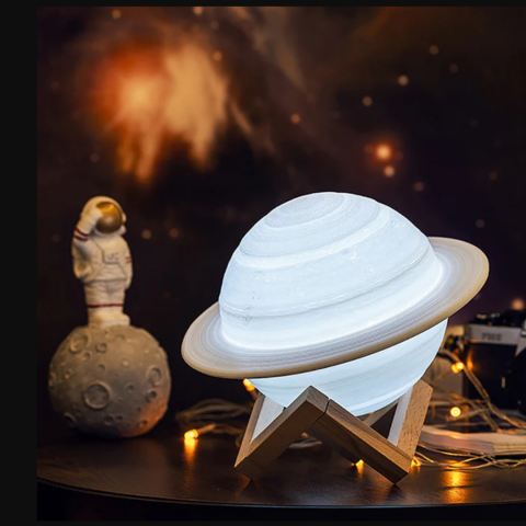 Umidificator aromaterapie, formă planetă, lumină de veghe cu 3 intensități [7]