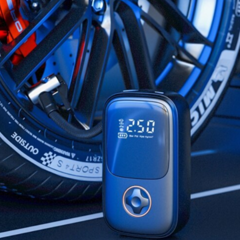 Compresor auto portabil, negru [2]