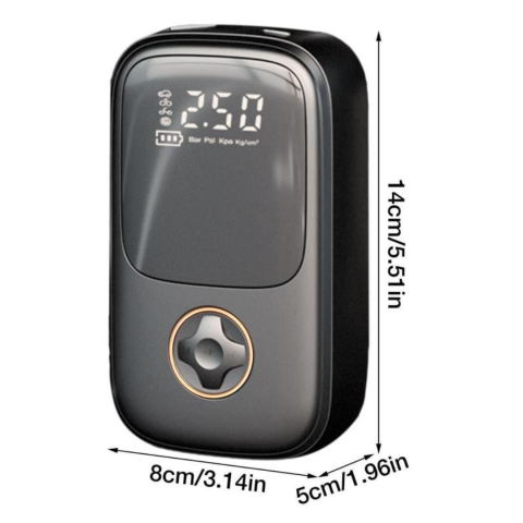 Compresor auto portabil, negru [6]