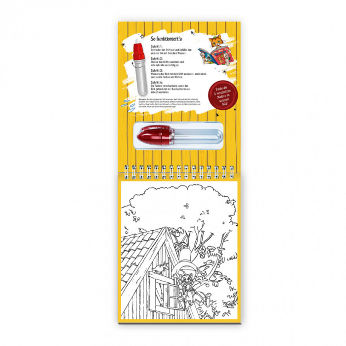 Carte de colorat cu stilou magic. Pettson și Findus [4]