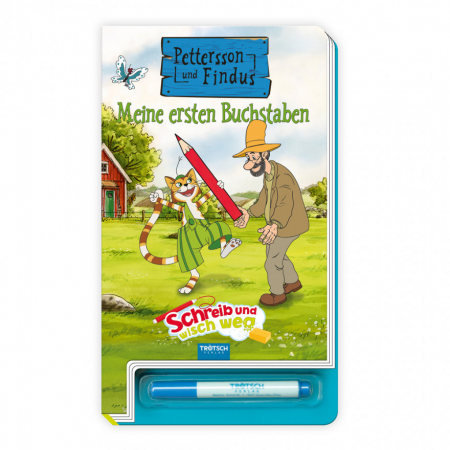 Pettson și Findus - Pettersson und Findus Meine ersten Buchstaben: Schreib und wisch weg