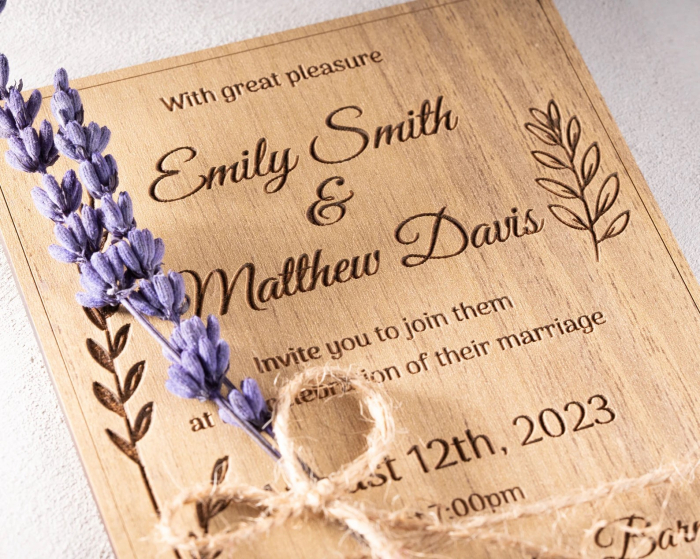 Invitatie nunta din lemn [6]