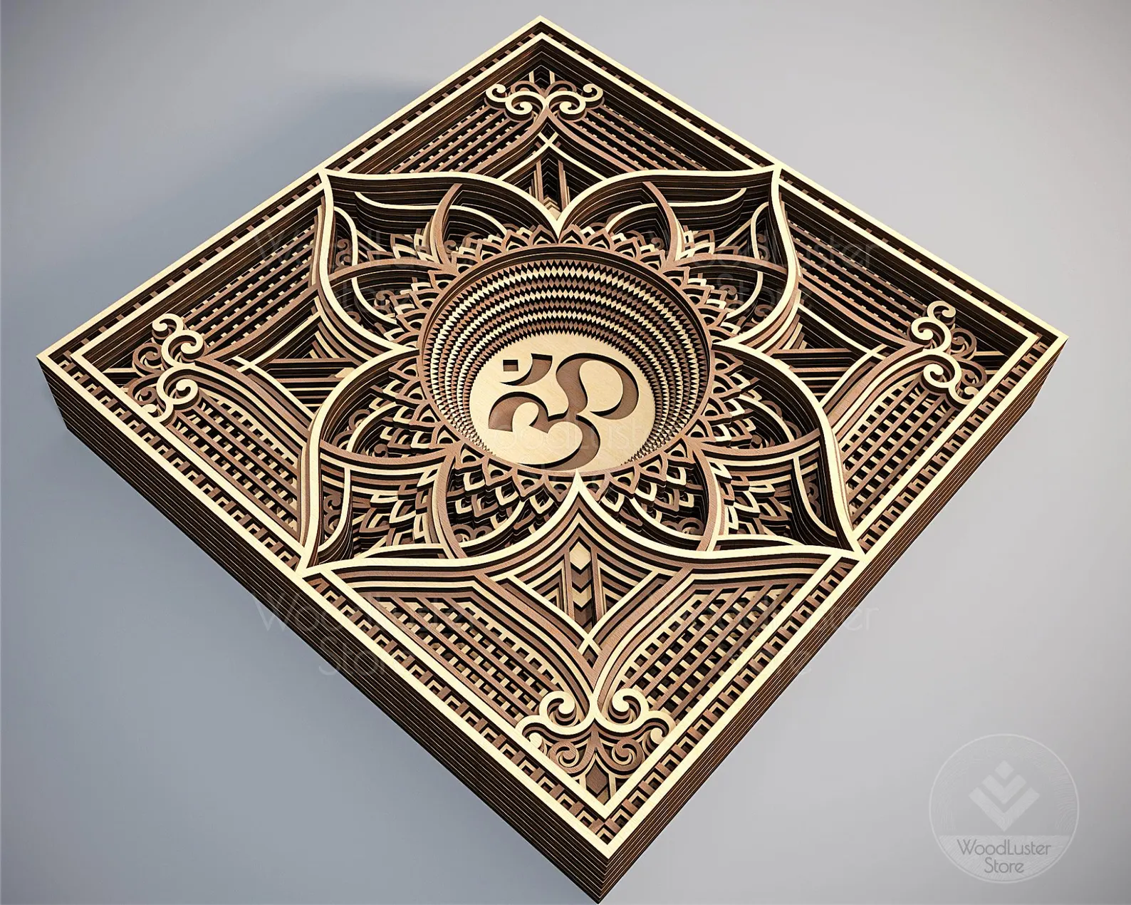 Tablou Mandala personalizabil din lemn multistrat [5]