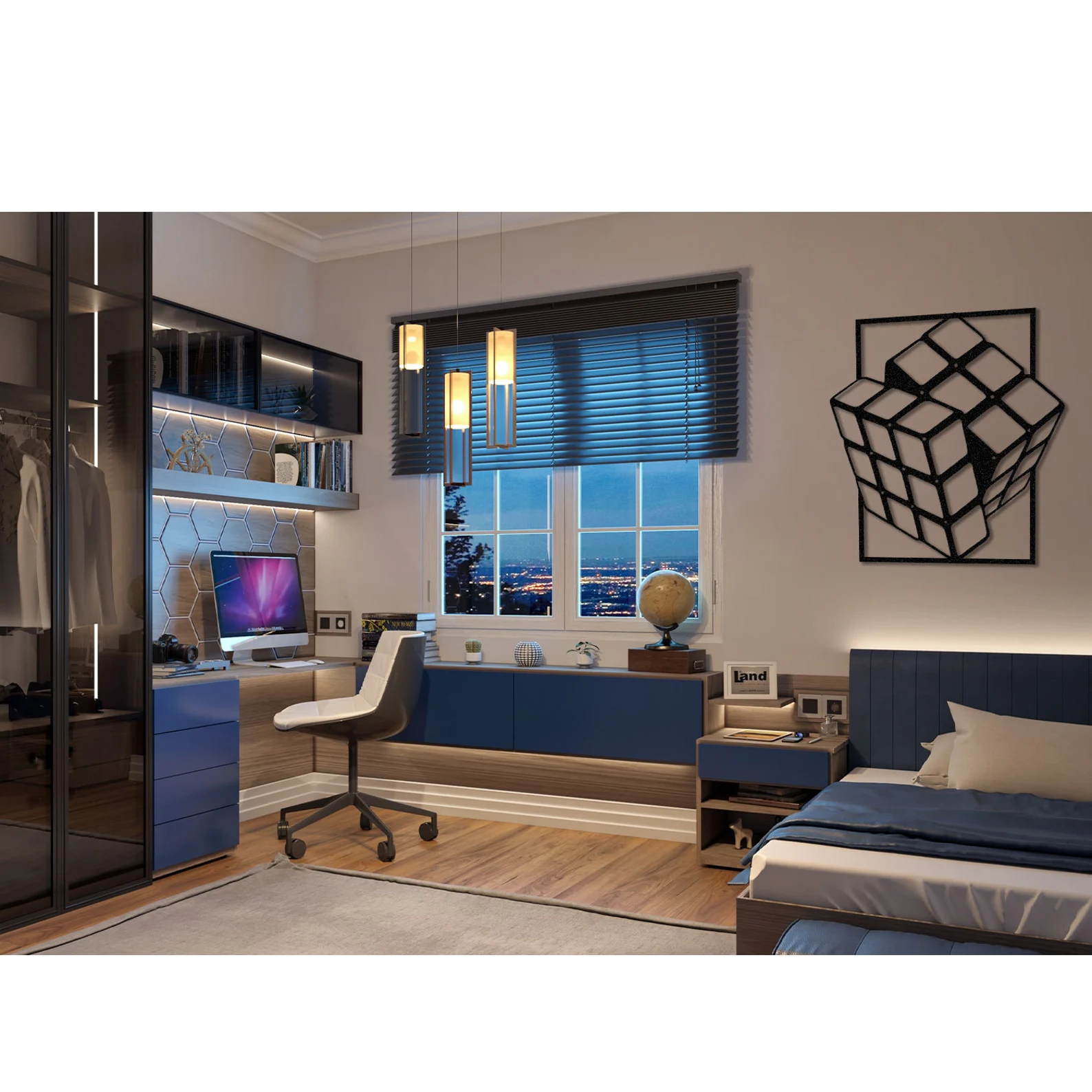 Cub Rubik (Decor perete) [9]