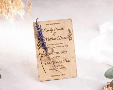 Invitatie nunta din lemn [2]