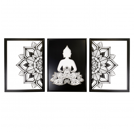 Buddha in Mandala (Set 3 Tablouri) [0]