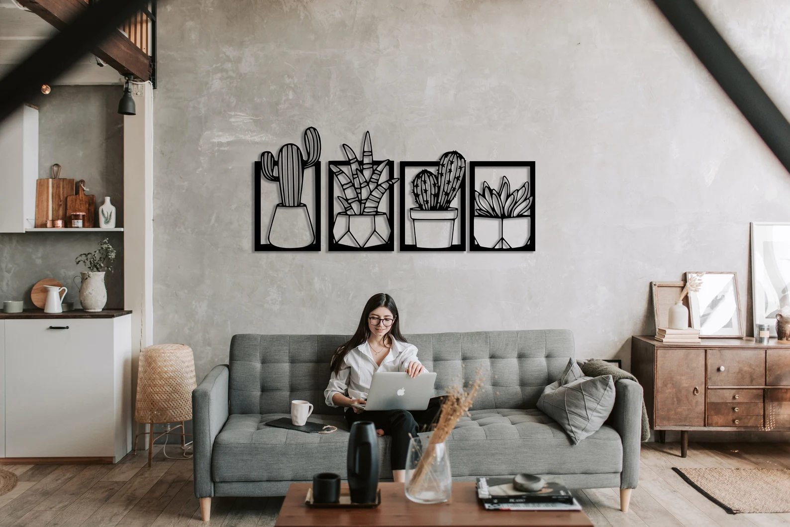Set 4 cactusi (Decor perete) [9]