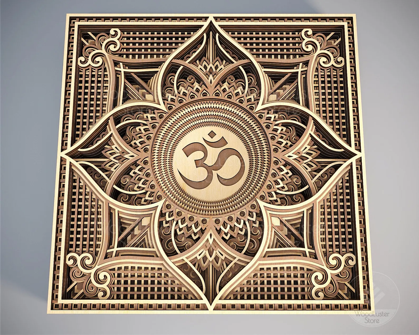 Tablou Mandala personalizabil din lemn multistrat [2]