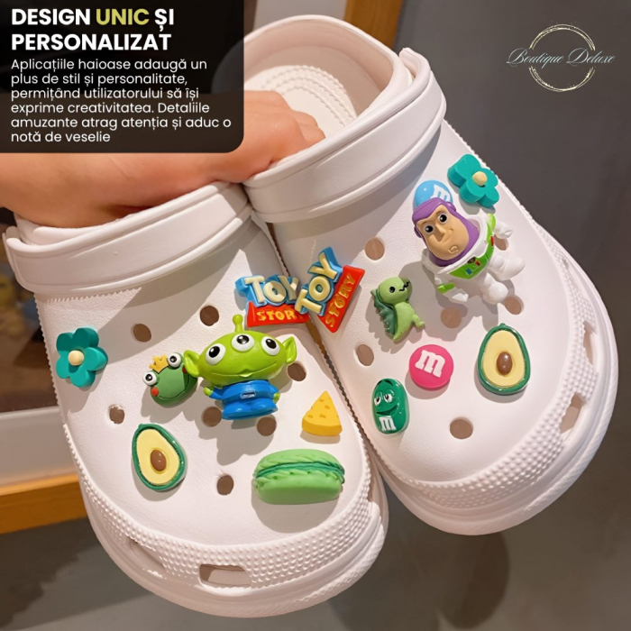 Papuci din Spumă cu Aplicații Haioase - Boutique Deluxe | Talpă Înaltă, Antialunecare, Ultra Confortabili [8]