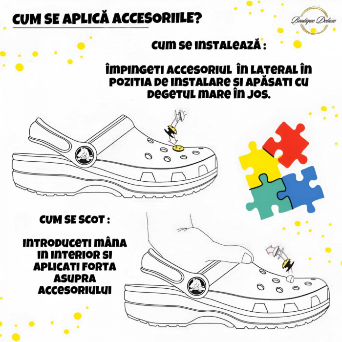 Papuci din Spumă cu Aplicații Haioase - Boutique Deluxe | Talpă Înaltă, Antialunecare, Ultra Confortabili [2]