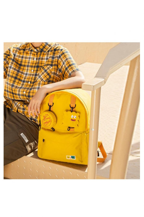 Rucsac fete accesorizat, mare, galben, impermeabil, 300x150x400mm [2]