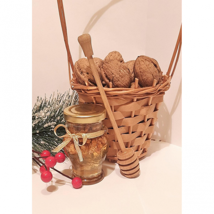 Set 1 borcanel amfora miere cu nuca, 1 borcanel miere salcam, 1 borcanel tip ursulet cu miere poliflora, 365 g, Show Bazzz [3]