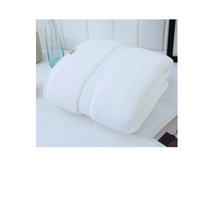 Set 3 prosoape de baie, bumbac 100%, 70x140 cm, 450 gr/mp, alb [4]