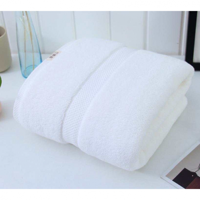 Set 3 prosoape de baie, bumbac 100%, 70x140 cm, 450 gr/mp, alb/ bleu [2]