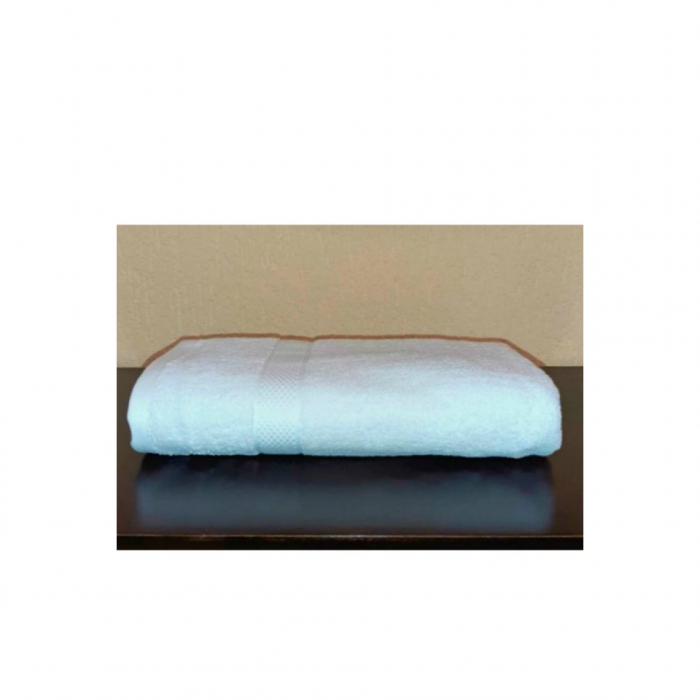 Set 4 prosoape de baie, bumbac 100%, 70x140 cm, 450 gr/mp, alb/gri [5]