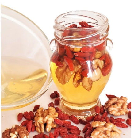 Borcanas tip amfora cu miere si goji, 140 grame, Show Bazzz [2]