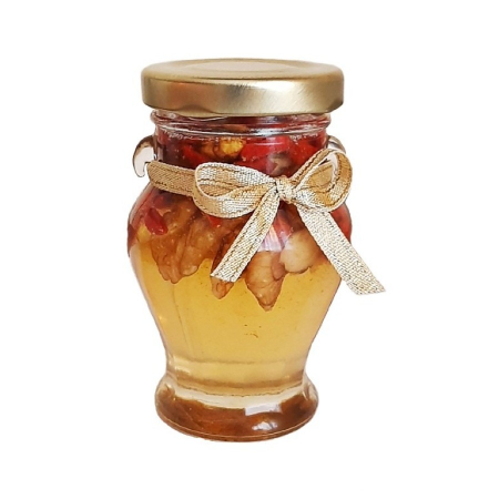 Produse - Borcanas tip amfora cu miere si goji, 140 grame, Show Bazzz