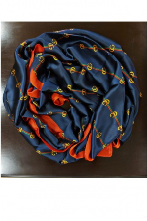 Esarfa dama, tip sal , mare, multicolora, bleumarine cu diverse forme, 90x180 cm [2]