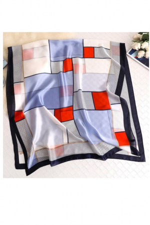 Esarfa dama, tip sal , mare, multicolora, cu forme geometrice, 90x180 cm [3]