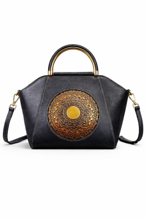 Genti Piele Naturala - Geanta dama din piele naturala premium, design elegant in relief, compartimentare inteligenta, ideala office si evenimente, gri grafit