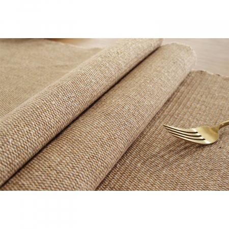 Napron elegant pentru masa, cu ciucuri, din bumbac si poliester, 32X180 cm, tesatura de calitate superioara, design clasic, Crem [4]