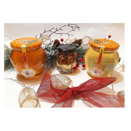 Set 1 Borcan miere salcam 750 g, 1 Borcan miere tei 750 g, 1 Borcan miere cu nuci 250 g, Show Bazzz [4]
