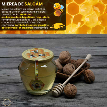Set 3 Borcane Miere Naturala, 2250 Grame, Salcam, Tei, Poliflora, Bat Miere Spiralat, Borcanel Cu Capaceala, Cadou Perfect Santos, Produs Apicol Autentic si Pur Direct din Stup, Boutique Deluxe [1]