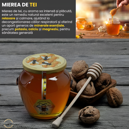 Set 3 Borcane Miere Naturala, 2250 Grame, Salcam, Tei, Poliflora, Bat Miere Spiralat, Borcanel Cu Capaceala, Cadou Perfect Santos, Produs Apicol Autentic si Pur Direct din Stup, Boutique Deluxe [2]