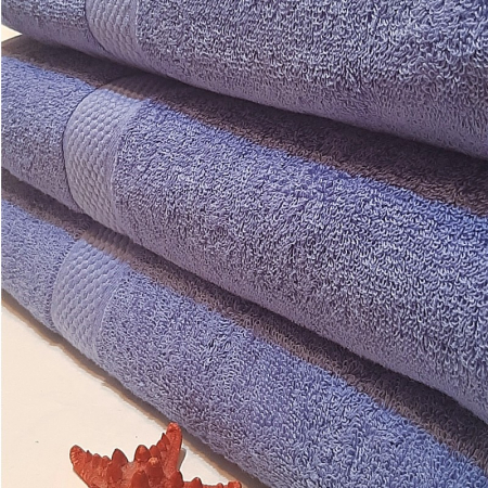 Set 3 prosoape de baie, bumbac 100%, 70x140 cm, 450 gr/mp, bleu inchis [2]
