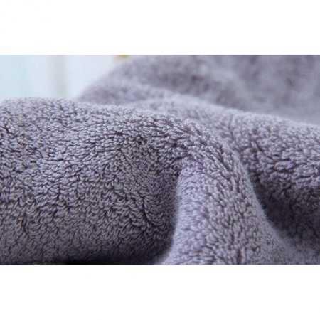 Set 4 prosoape de baie, bumbac 100%, 70x140 cm, 450 gr/mp, alb/gri [2]