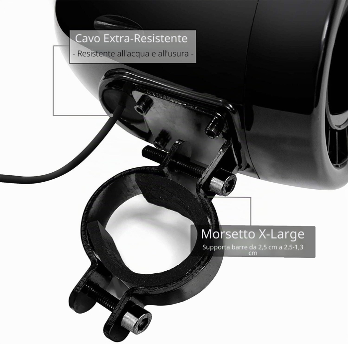 Boxe motocicleta M1000B, Negru [8]